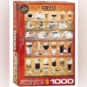 Eurographics Coffee-Themed 1000 Piece Jigsaw Puzzle